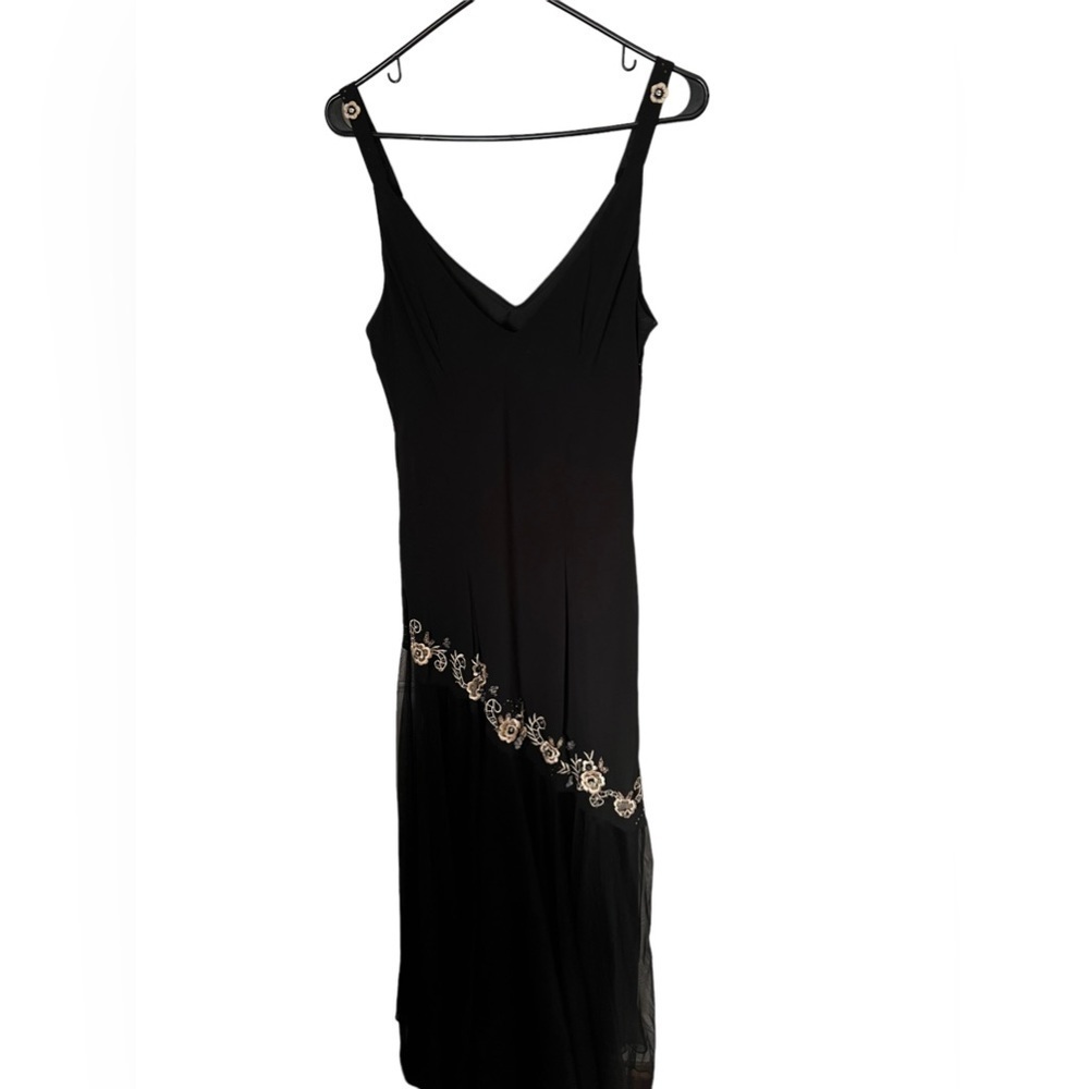 Vintage 90’s Beaded Silk Gown 14 Fairycore - Picture 6 of 6